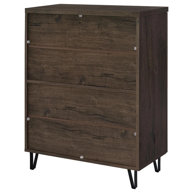 Coaster Furniture Brixton 950423 2-door Entryway Shoe Storage Cabinets - Smoked Oak