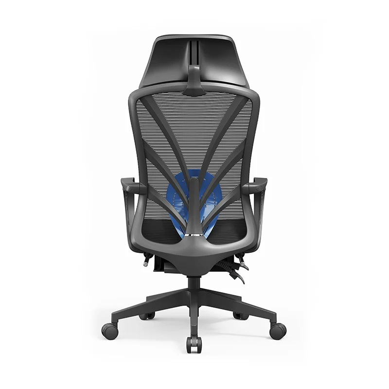 Peacock Back Adjustable Recliner Desk Chair - Minimalist Ergonomic Design 150° Recline & Breathable Mesh & SGS Certified Gas Lift For Home Office