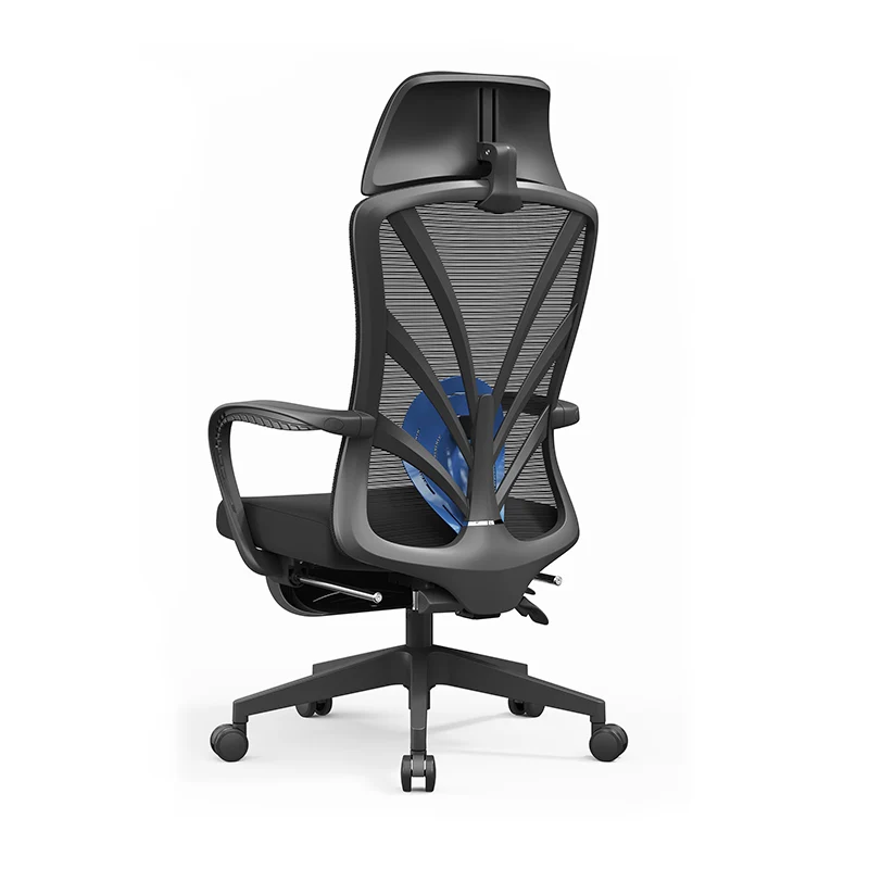 Peacock Back Adjustable Recliner Desk Chair - Minimalist Ergonomic Design 150° Recline & Breathable Mesh & SGS Certified Gas Lift For Home Office