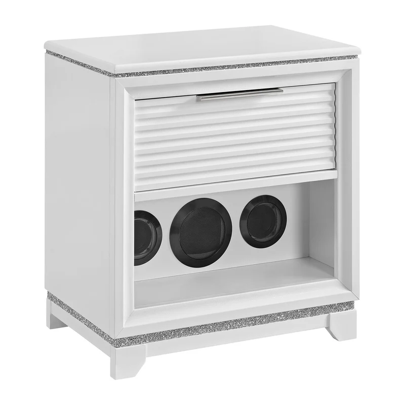 Elements International Denmark B-14260-7-NS1 1-Drawer Nightstand