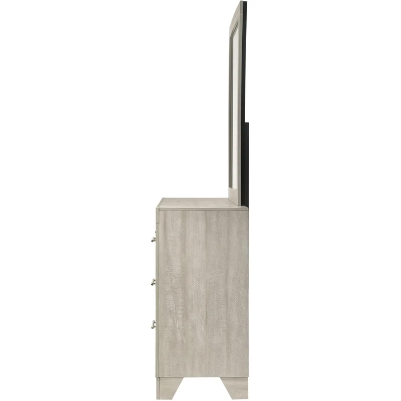 Coaster Furniture Trenton 225063M 6-drawer Bedroom Dresser With Mirror - Rustic Cream