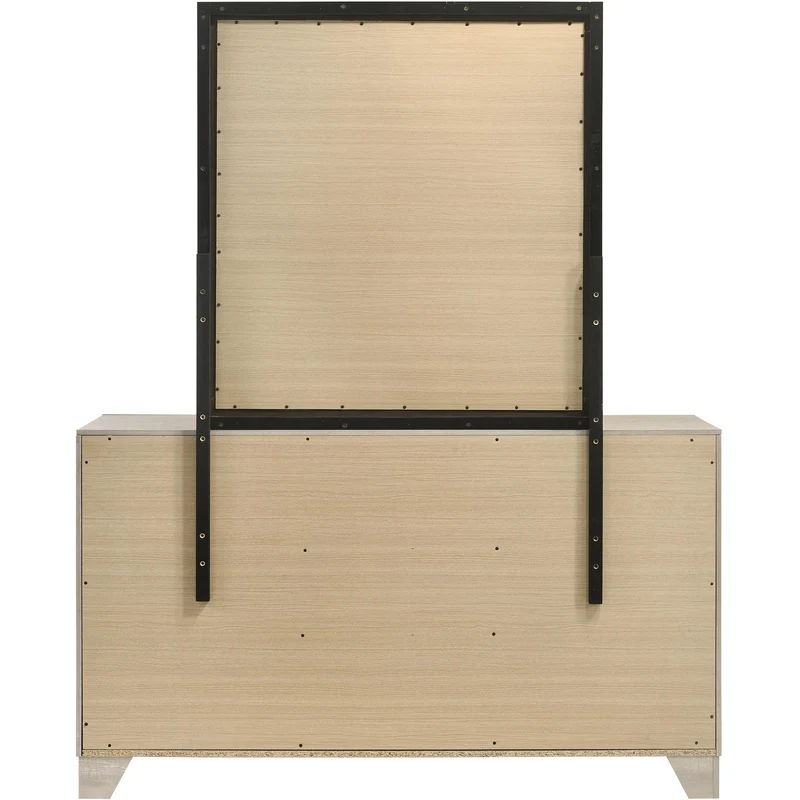 Coaster Furniture Trenton 225063M 6-drawer Bedroom Dresser With Mirror - Rustic Cream