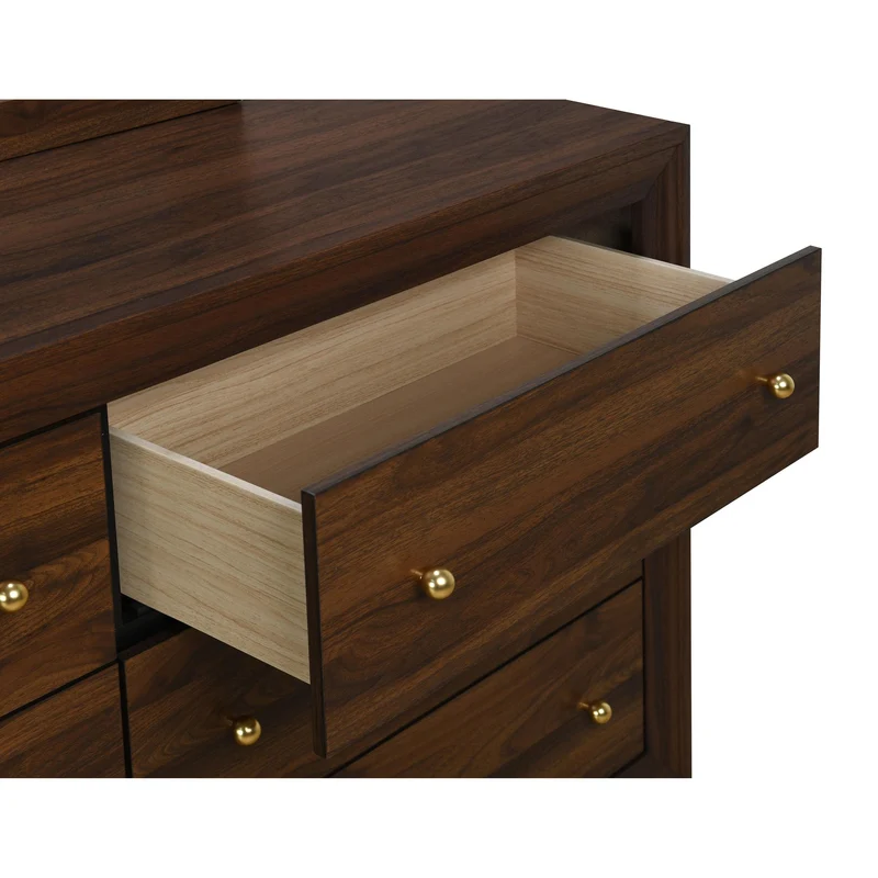 Coaster Furniture Welsley 223443 6-Drawer Dresser Cabinet - Walnut