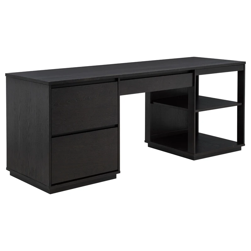 Coaster Furniture Harkes 800798 75-inch 3-drawer Computer Desk with Adjustable Shelf - Coffee Bean