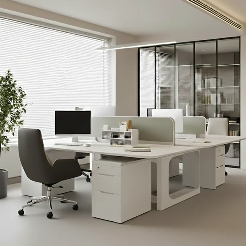 Modern Minimalist Ergonomic Leather Plywood Metal Office Chair Adjustable Swivel Desk Chair With Wheels - Mid-Back Comfortable Task Chair For Home Office