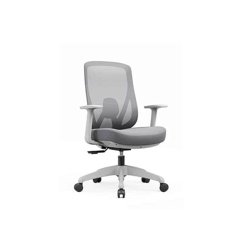 Modern Minimalist Mid-Back Mesh Executive Chair - Tilt Adjustment Silent Casters Desk Chair For Home Office