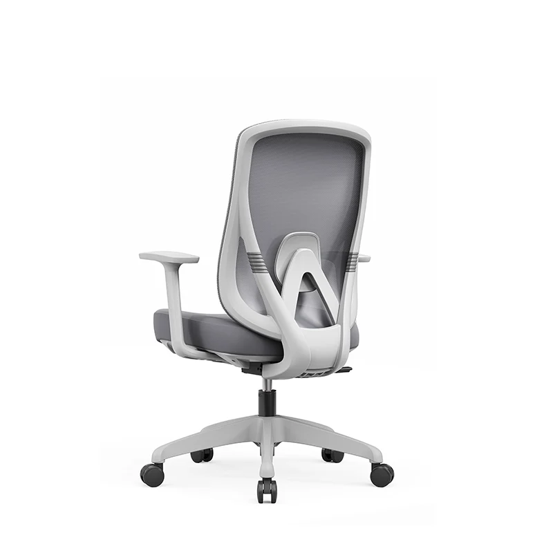 Modern Minimalist Mid-Back Mesh Executive Chair - Tilt Adjustment Silent Casters Desk Chair For Home Office