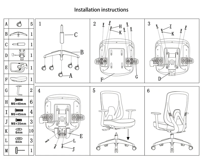 Modern Minimalist Mid-Back Mesh Office Chair - Adaptive Lumbar Support Tilt Adjustment Silent Casters Desk Chair For Home Office