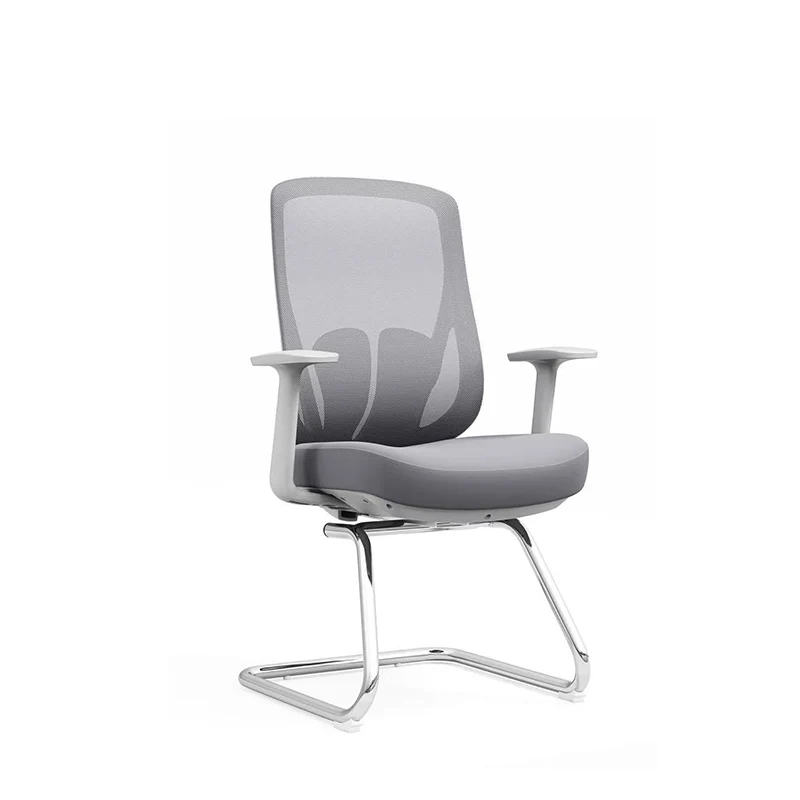 Modern Minimalist Mesh Bow Office Chair - Ergonomic Lumbar Support High-Resilience Sponge Cushion Desk Chair For Home Office