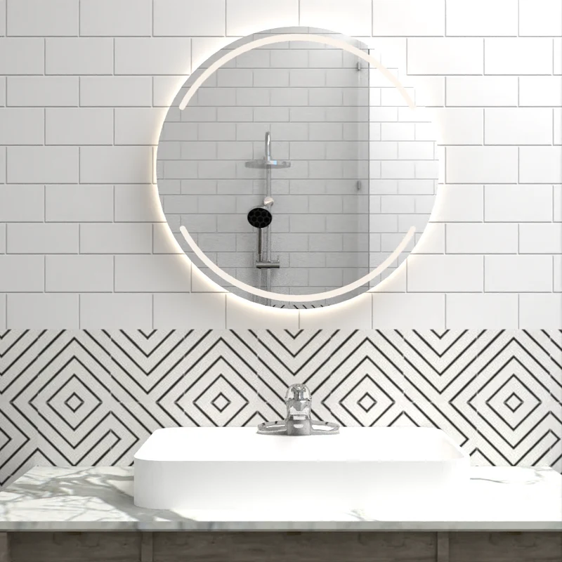 Espejo Circular Dallas, con Luz LED