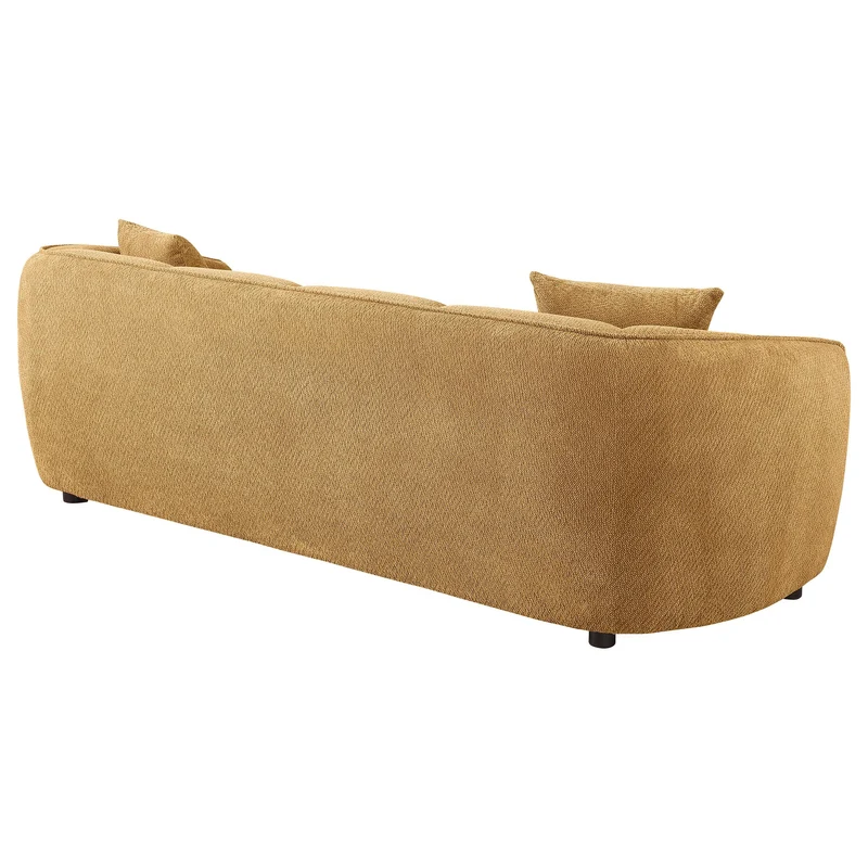 Coaster Furniture Aleisha 503061 Fabric Upholstered Sofa - Mustard Yellow