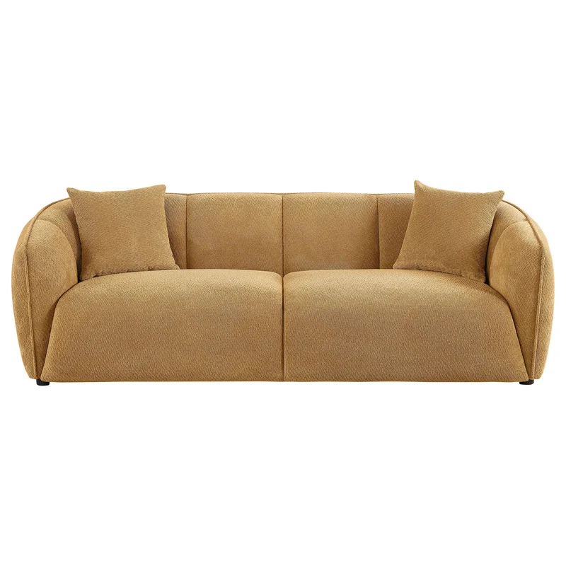 Coaster Furniture Aleisha 503061 Fabric Upholstered Sofa - Mustard Yellow