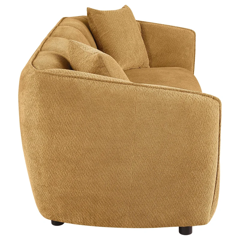 Coaster Furniture Aleisha 503061 Fabric Upholstered Sofa - Mustard Yellow