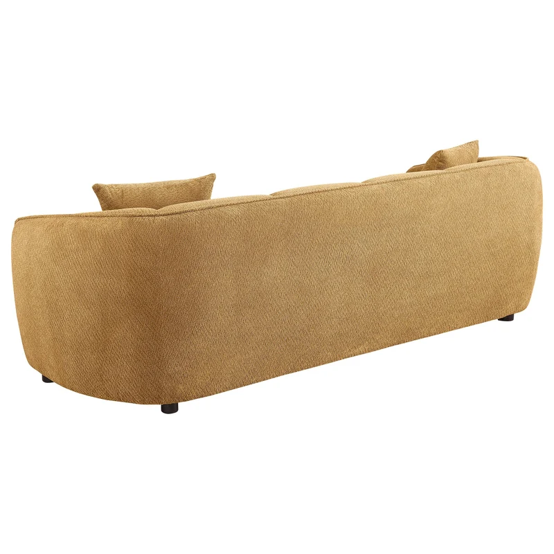 Coaster Furniture Aleisha 503061 Fabric Upholstered Sofa - Mustard Yellow