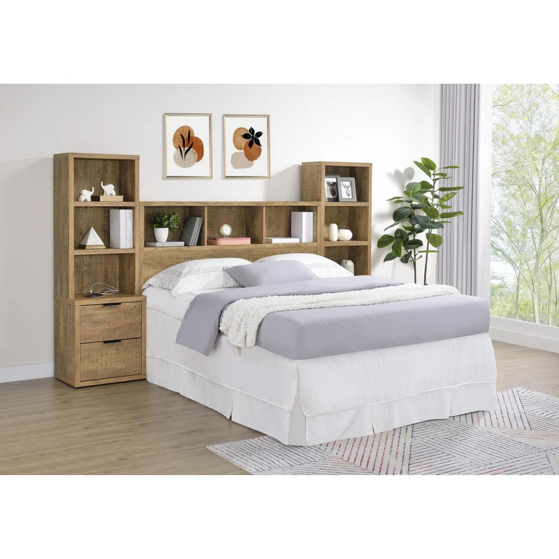 Coaster Furniture Westpark 315901Q 49-inch Queen Bookcase Headboard - Mango
