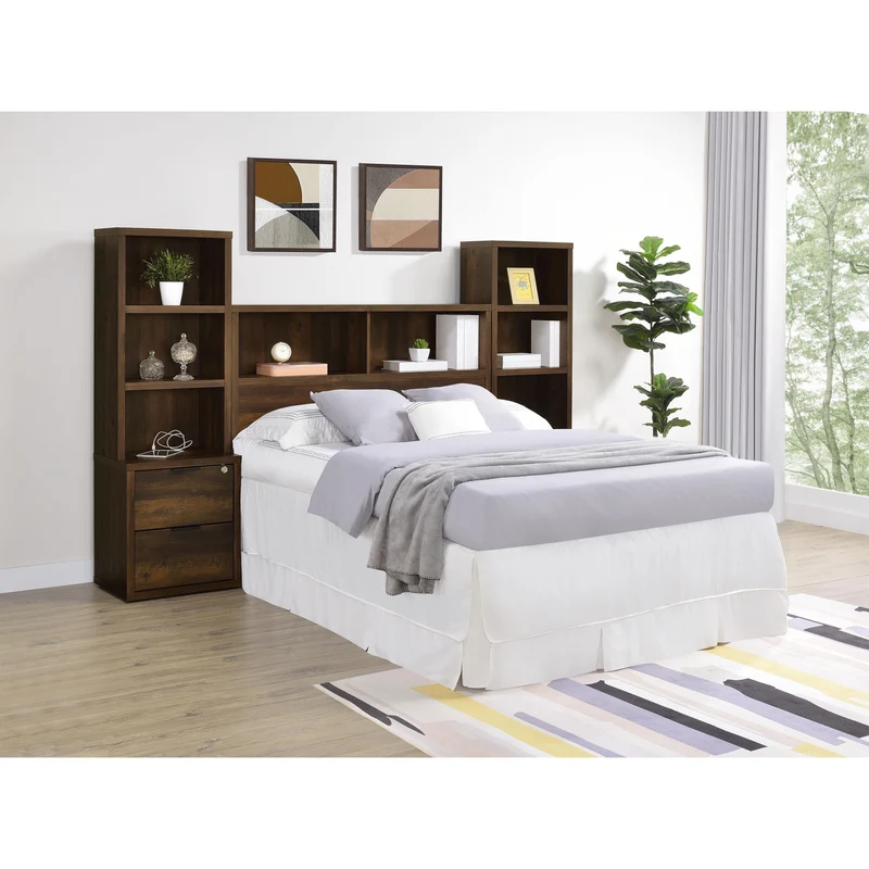 Coaster Furniture Westpark 315881F 49-inch Full Bookcase Headboard - Dark Pine