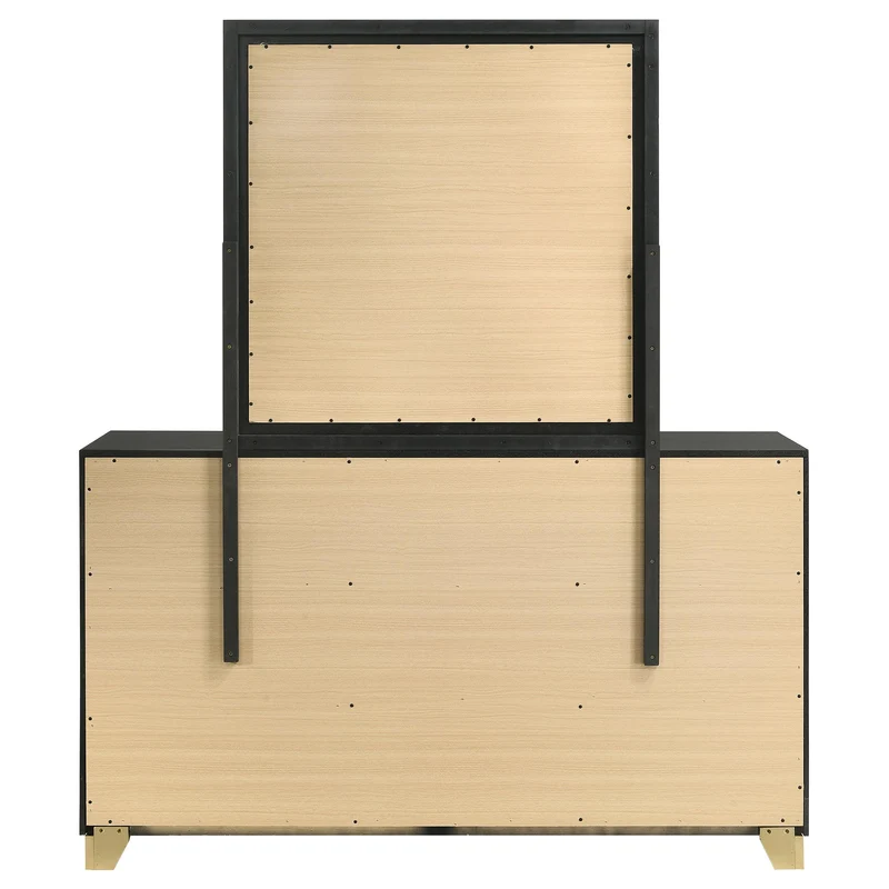 Coaster Furniture Caraway 224783M 6-Drawer Dresser with Mirror - Black