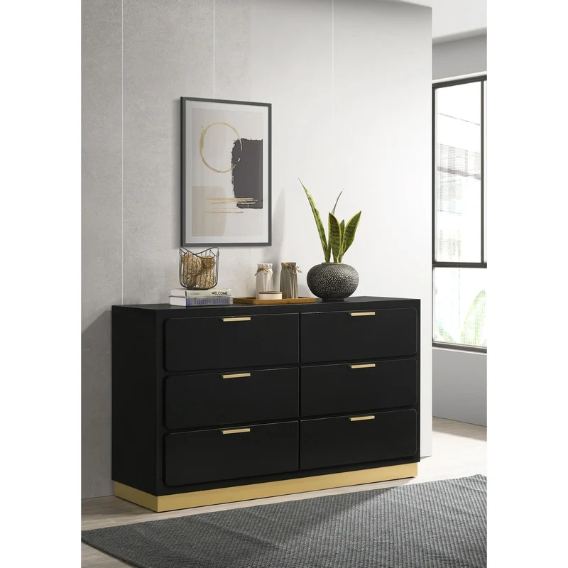 Coaster Furniture Caraway 224783 6-Drawer Dresser - Black