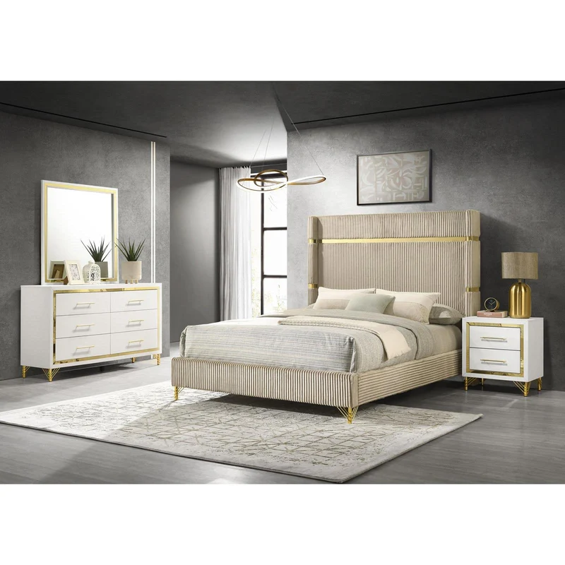 Coaster Furniture Lucia 224731KE-S4 6 pc King Panel Bedroom Set