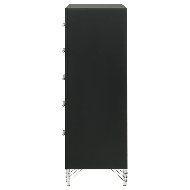 Coaster Furniture Lucia 224995 5-Drawer Bedroom Chest of Drawers - Black
