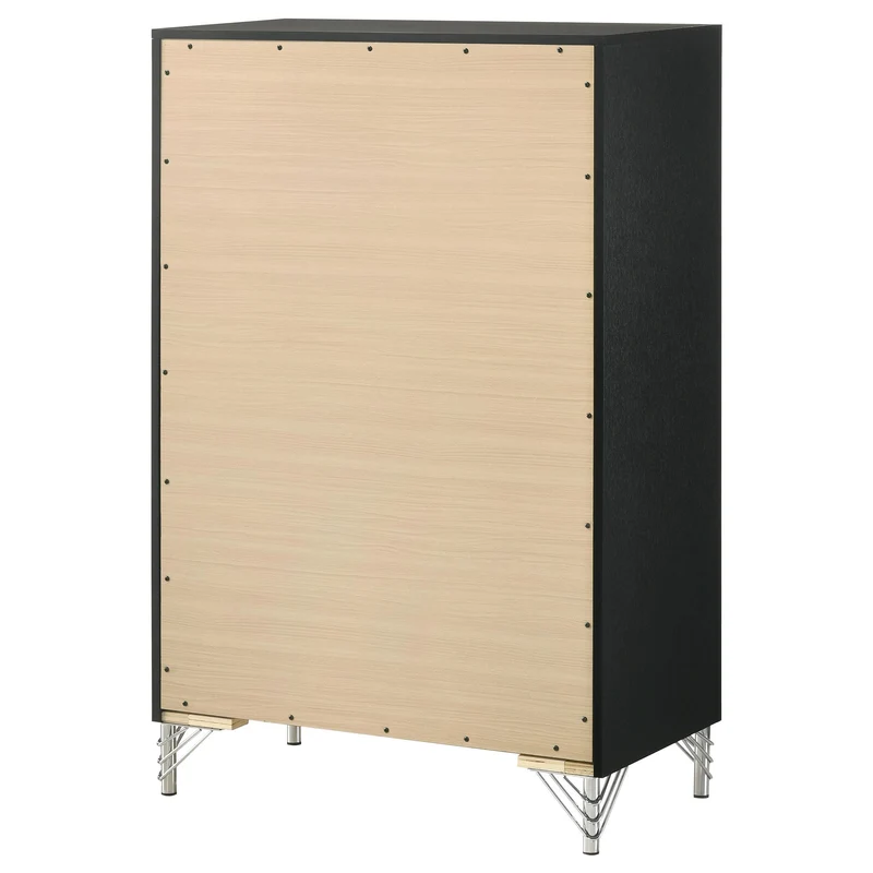Coaster Furniture Lucia 224995 5-Drawer Bedroom Chest of Drawers - Black