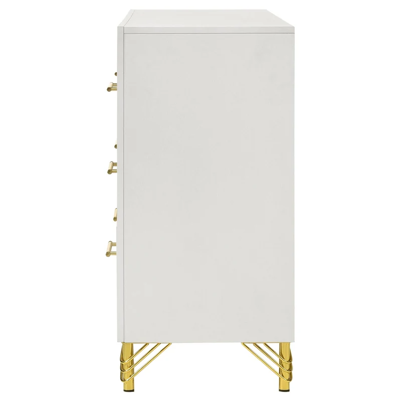 Coaster Furniture Lucia 224733 6-Drawer Dresser Cabinet - White
