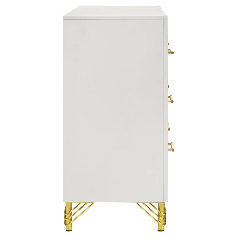 Coaster Furniture Lucia 224733 6-Drawer Dresser Cabinet - White