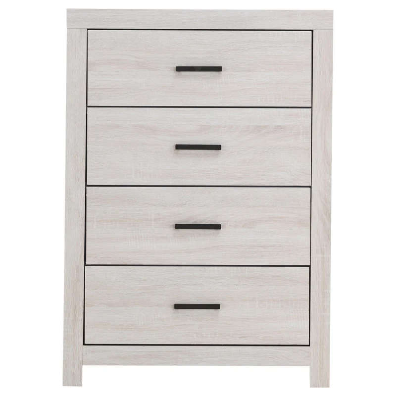 Coaster Furniture Brantford 207055 4-Drawer Bedroom Chest - Coastal White