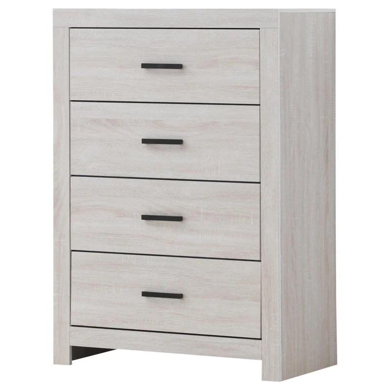 Coaster Furniture Brantford 207055 4-Drawer Bedroom Chest - Coastal White