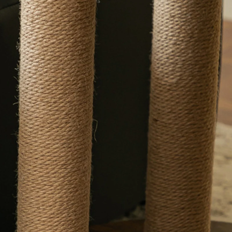 Modern Minimalist Oval MDF Paper Tube Movable End Table 1-Cabinet For Living Room