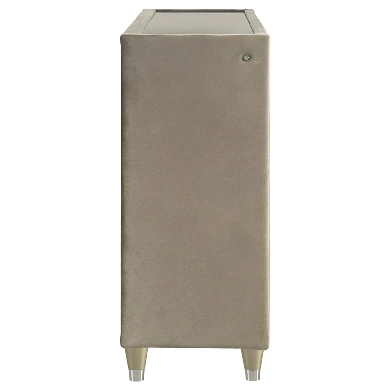 Coaster Furniture Lorient 222663 8-drawer LED Bedroom Dresser Cabinet - Ivory/Camel