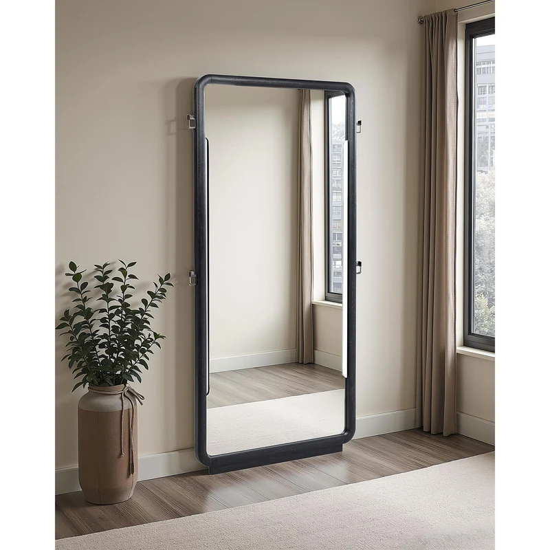 Coaster Furniture Leandro 222498 76-inch Full Length Floor Mirror - Burnished Black