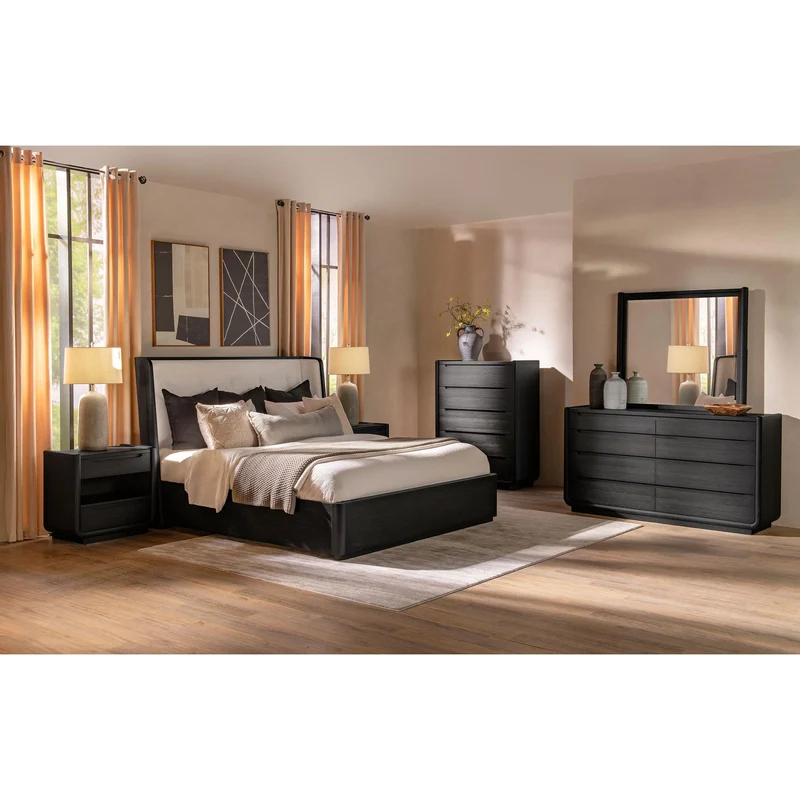 Coaster Furniture Leandro 222494 Dresser Mirror - Burnished Black