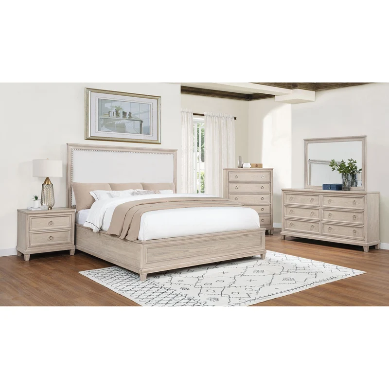 Coaster Furniture Pembroke 215924 Dresser Mirror - Washed Oak