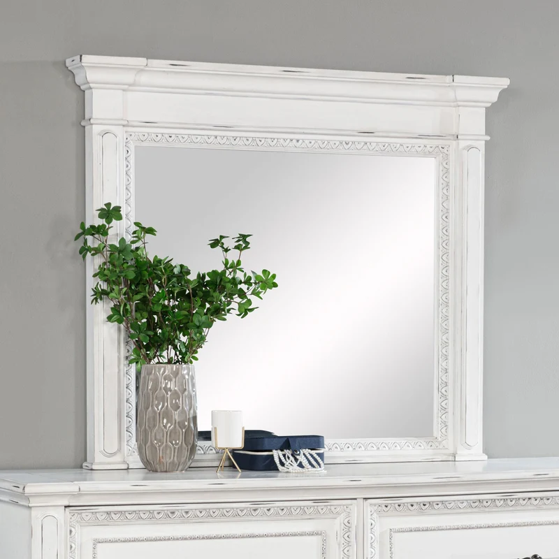 Coaster Furniture McKinney 215874 Dresser Mirror - Vintage White