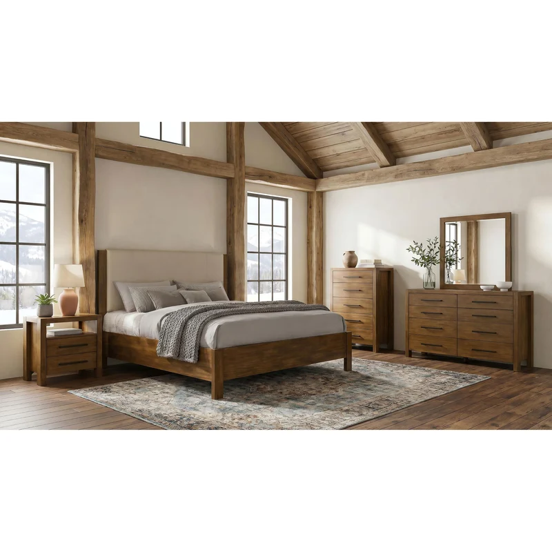 Coaster Furniture Adderley 215854 Dresser Mirror - Warm Brown