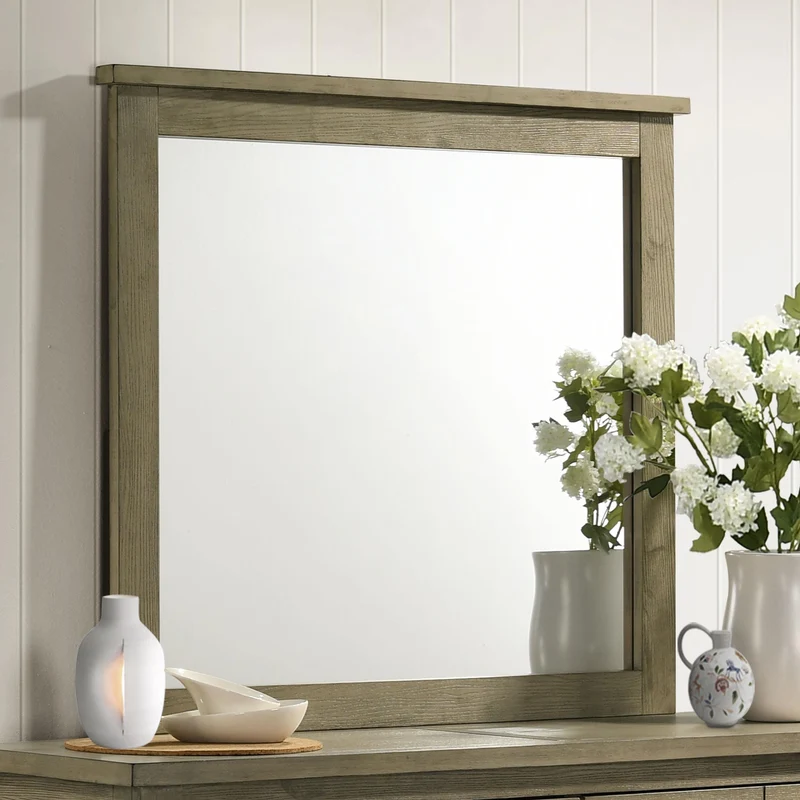 Coaster Furniture Hazlewood 207534 Dresser Mirror - Vineyard Oak