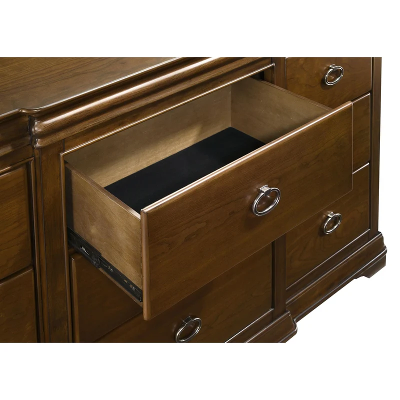 Coaster Furniture Garland 205303M 9-drawer Bedroom Dresser with Mirror - Brown Cherry