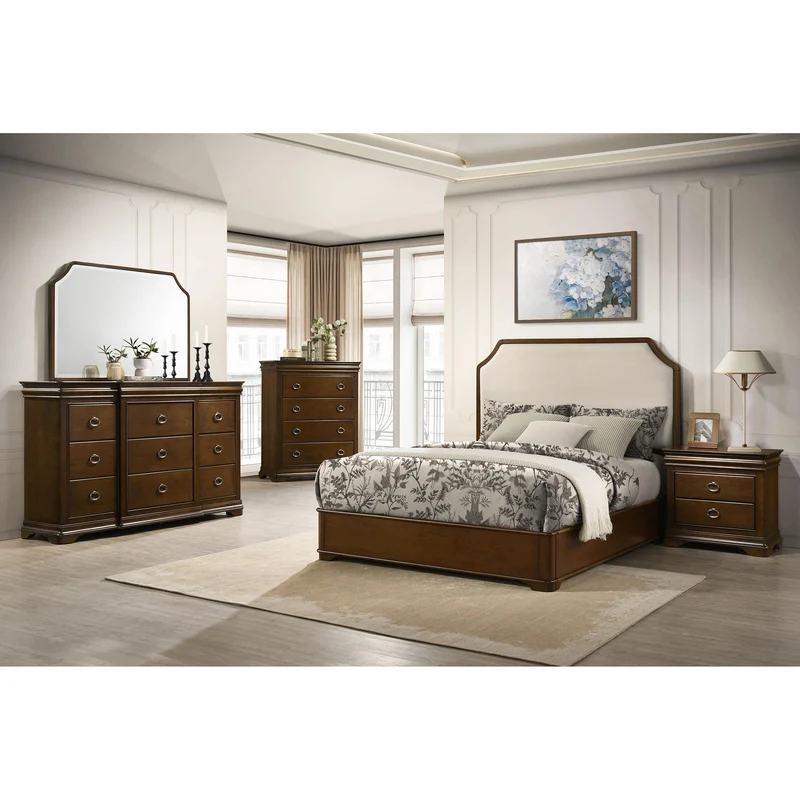 Coaster Furniture Garland 205303M 9-drawer Bedroom Dresser with Mirror - Brown Cherry
