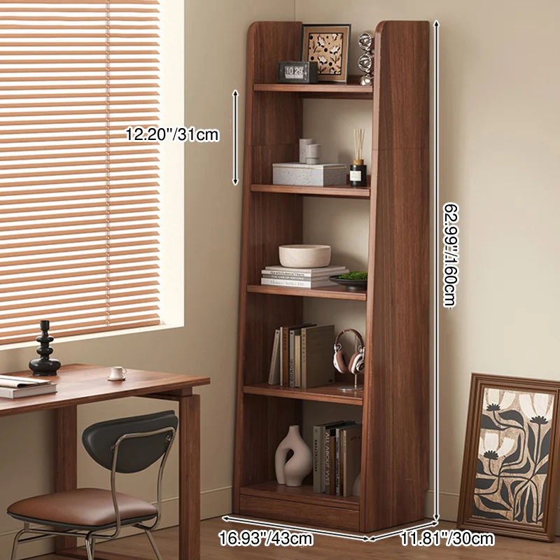 Traditional Vintage Eco-friendly Board Tiered Square Storage Shelf 5 Tiers For Living Room