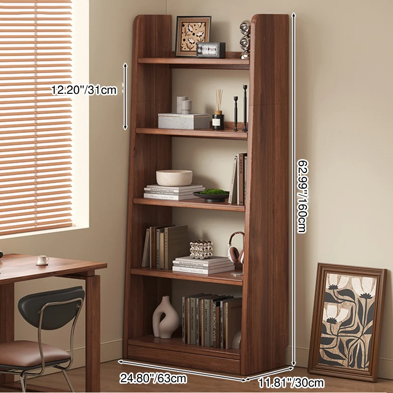 Traditional Vintage Eco-friendly Board Tiered Square Storage Shelf 5 Tiers For Living Room