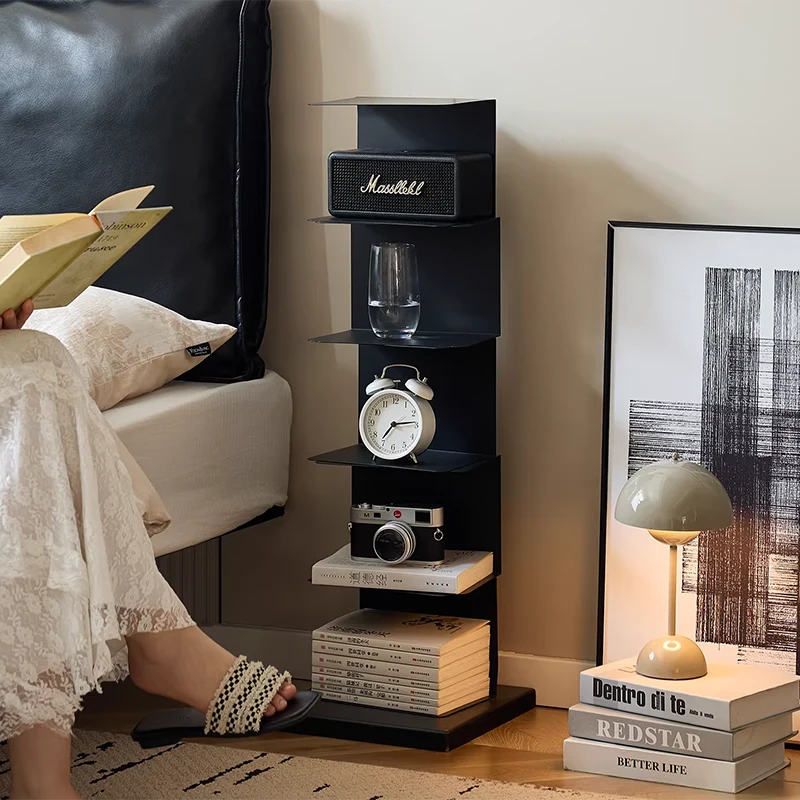 Modern Minimalist Iron Rectangular Floor Standing Bookshelf 6/7-Tier For Living Room & Home Office & Bedroom Storage