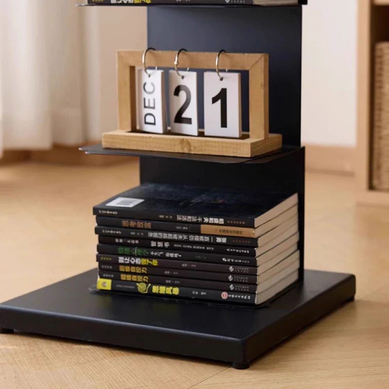Modern Minimalist Iron Rectangular Floor Standing Bookshelf 6/7-Tier For Living Room & Home Office & Bedroom Storage