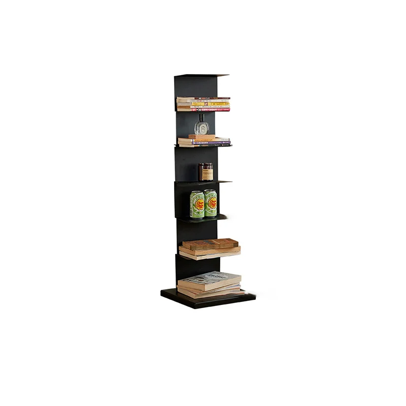 Modern Minimalist Iron Rectangular Floor Standing Bookshelf 6/7-Tier For Living Room & Home Office & Bedroom Storage