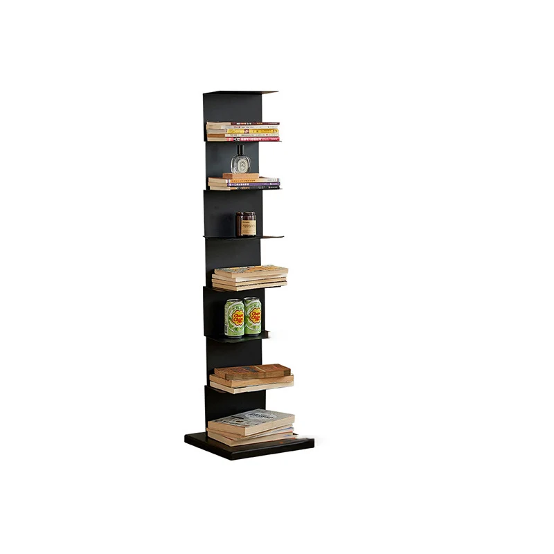 Modern Minimalist Iron Rectangular Floor Standing Bookshelf 6/7-Tier For Living Room & Home Office & Bedroom Storage
