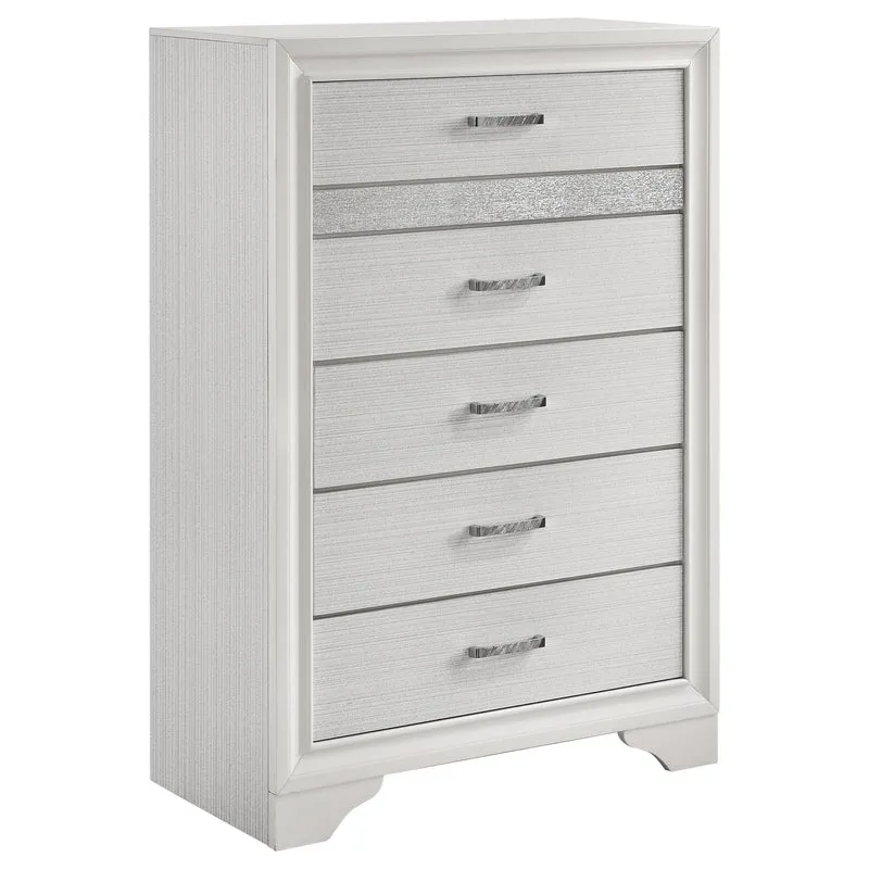 Coaster Furniture Miranda 205115 5-Drawer Bedroom Chest - White