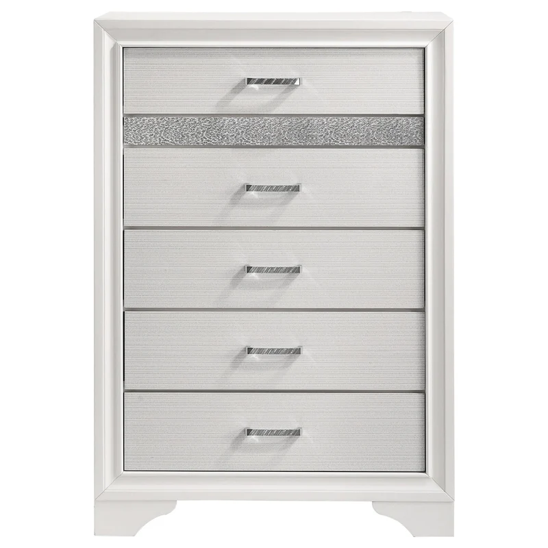 Coaster Furniture Miranda 205115 5-Drawer Bedroom Chest - White