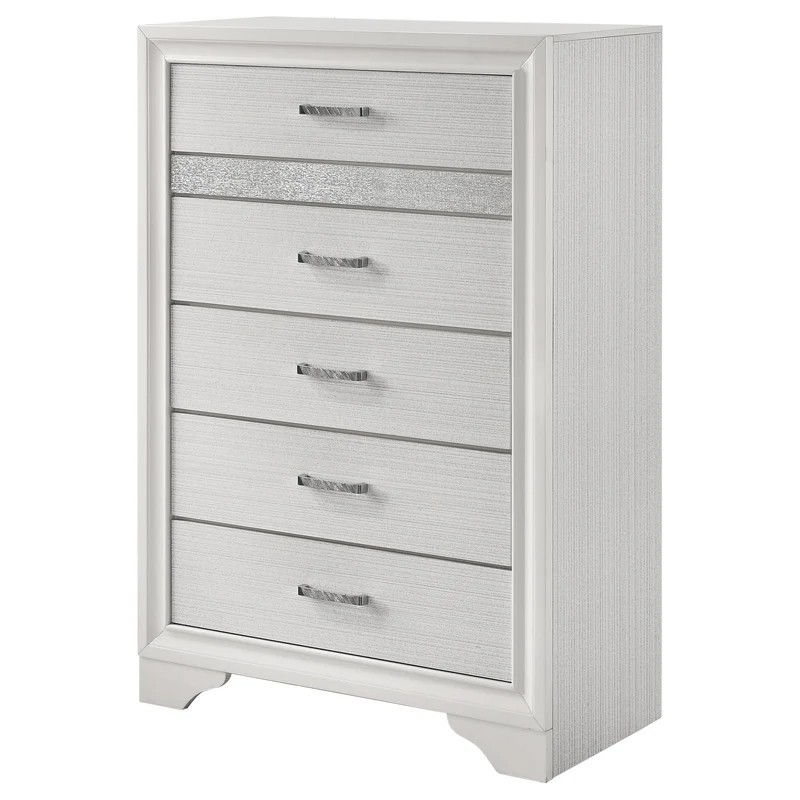 Coaster Furniture Miranda 205115 5-Drawer Bedroom Chest - White