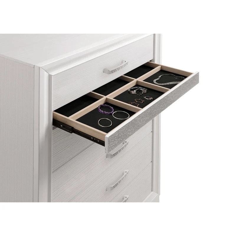 Coaster Furniture Miranda 205115 5-Drawer Bedroom Chest - White