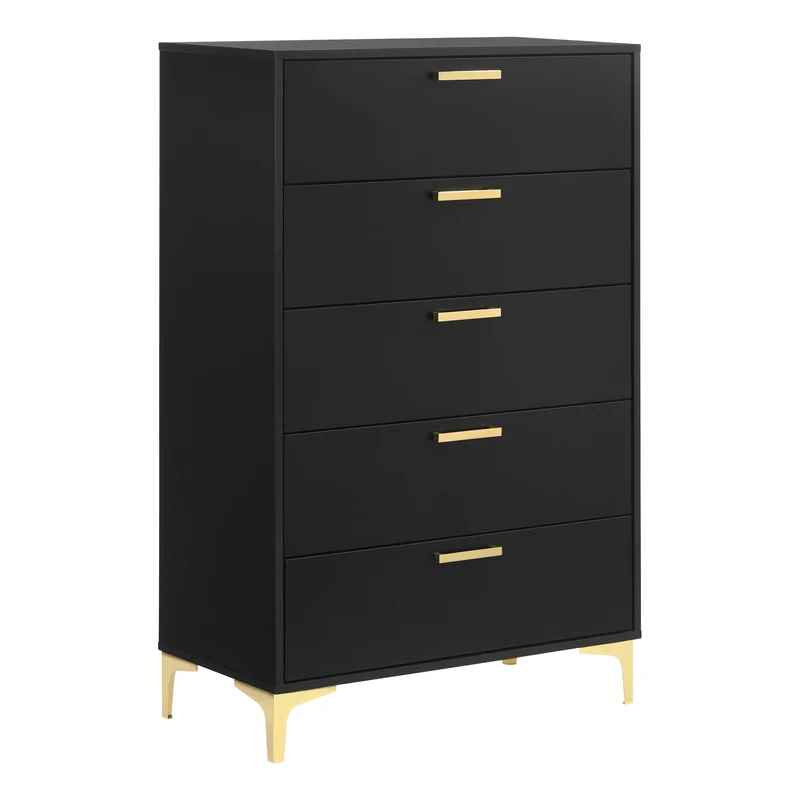 Coaster Furniture Kendall 224455 5-Drawer Bedroom Chest - Black